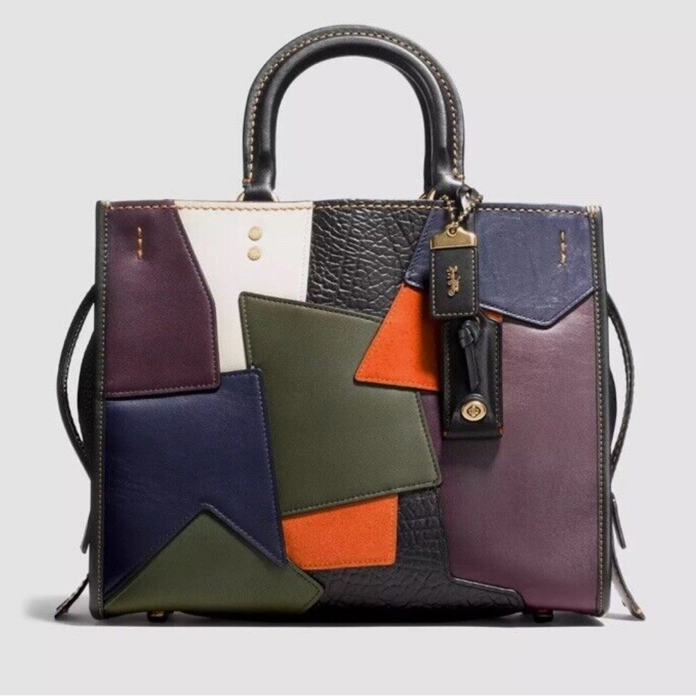 Rare Coach 1941 Rogue in Black with Patchwork ‼️Sharing Only‼️